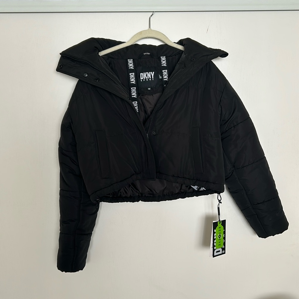 DKNY Cropped Puffer Jacket XXS